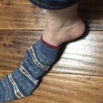 靴下脱げる