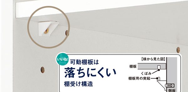 ニトリのカラーボックス、ダボ（棚受けピン）は別売りしている？